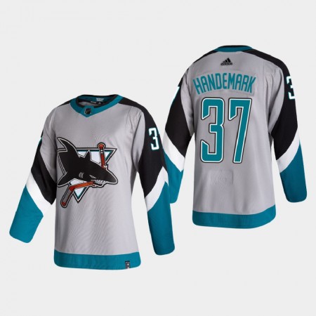 San Jose Sharks Dresy Frederik Handemark 37 2020-21 Reverse Retro Authentic - Pánské San Jose Sharks Dresy Frederik Handemark 37 2020-21 Reverse Retro Authentic - Pánské